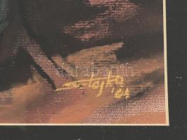 Sztojka Ferenc (?-): Erdélyi erdő (Hargita környéke), 2001. Pasztell, papír, jelezve jobbra lent. 26...