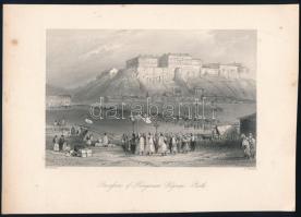 cca 1840-1850 Bartlett, William Henry (1809-1854): The Bloxberg from Pesth. (A Gellért-hegy Pestről)...