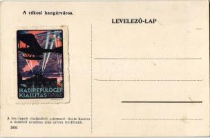 Budapest XV. Rákosmező, a rákosi Hangárváros, repülőtér hangárok. A nemzeti aviatikus alap javára ki...