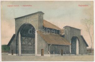 1911 Hajmáskér, Léghajó csarnok / Ballonhallen. Vidamon János kiadása (fl)