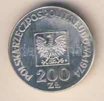 Lengyelország 1974. 200Zl Ag "Köztársaság 30. évfordulója" T:exBU