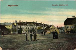 1911 Nagykanizsa, Erzsébet királyné tér, Igazságügyi palota. Ifj. Wajdits József kiadása (EK)