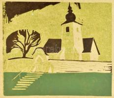 Kaubek Péter (1942-) Vegyes grafikák, linómetszetek, 48 db, vegyes méretben