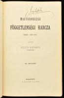 Gelich Rikhárd: Magyarország függetlenségi harcza 1848-49-ben. II. kötet. Bp., [1882], Aigner Lajos, 2 (színes litográfiák) t. + 2 sztl. lev. + 497+(1)+IV p. Korabeli, aranyozott gerincű félbőr-kötésben, a gerincen kis sérüléssel, helyenként kissé foltos lapokkal. A címlapon kiscsoltói és pelsőczi Ragályi Béla (1853-1921) országgyűlési képviselő autográf névbejegyzésével; néhány lapon kézzel írt feljegyzésekkel.