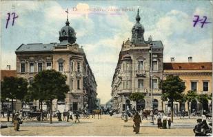 1913 Debrecen, Városi bérház, Magyar fém és lámpaárugyár üzlete (Rb)