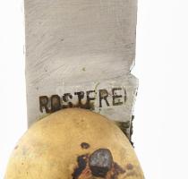 Szankovits bicska, jelzéssel, jó állapotban, h: 20,5 cm