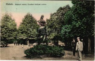1915 Miskolc, Népkerti részlet, Erzsébet királyné (Sissi) szobor