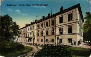 Csáktornya, Cakovec; M. kir. állami tanítóképző intézet / teachers training institute (kopott sarkak / worn corners)