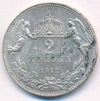 1912KB 2K Ag "Ferenc József" T:AU patina Adamo K6