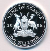 Uganda 2006. 2000Sh Ag "A labdarúgás halhatatlanjainak csarnoka - Anglia 2000-es évek / David B...