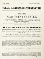 Az 1868-dik évi országos törvénytár. Buda, 1868, M. Kir. Igazságügyministerium (M. Kir. Tudom. Egyet...