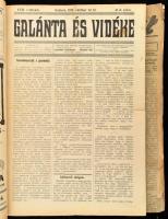 1907 Galánta, Galánta és Vidéke és más felvidéki napilapok számai egybe kötve