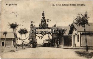 Budapest XXII. Nagytétény, Cs. és kir. katonai lövölde, főbejárat. Weigand István kiadása (fl)