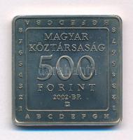 2002. 500Ft Cu-Ni "Kempelen Farkas Sakkautomatája" kapszulában, tanúsítvánnyal T:BU patina...