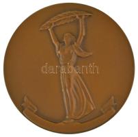 ~1980. "V. Béke Grand Prix - Budapest, Hungary - Országos Béketanács - HUNGEXPO - HODIKÖT - Csepel Sport Club" kétoldalas bronz emlékérem eredeti "Csepel SC" címeres dísztokban (69mm) T:AU