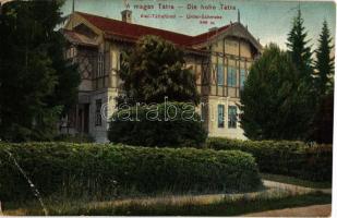 1907 Alsótátrafüred, Unter-Schmecks, Dolny Smokovec (Magas-Tátra, Vysoké Tatry); Gerlicze Villa (EB)