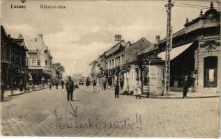 1916 Losonc, Lucenec; Rákóczi utca, sarki rendőr / street, policeman (EK)