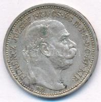 1914KB 1K Ag "Ferenc József" T:XF patina Adamo K5.1