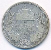 Ausztria 1894. 1K Ag "Ferenc József" T:VF patina Austria 1894. 1 Corona Ag "Franz Jos...