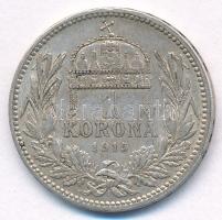 1915KB 1K Ag "Ferenc József" T:XF patina Adamo K5.1