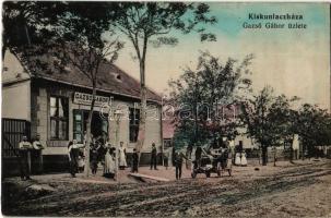 1916 Kiskunlacháza, Gazsó Gábor üzlete és saját kiadása, automobil