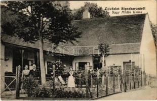 1917 Siposkarcsa, Siposovske Kracany (Egyházkarcsa, Kostolné Kracany); Nagy Miklós lakása / villa