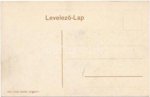 Érsekújvár, Nové Zámky; Komáromi utca, Attila Cipőgyár rt., üzletek. Adler József kiadása / street v...