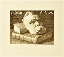 Forbát Alfréd: 10 ex libris. Siklóssy László bevezetőjével. Bp., [1916], Szent-György-Czéh (Pápai Er...