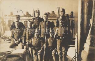 1908 Újpest csendőrörs fotólap 14x9 cm