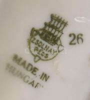Zsolnay Parádfürdő Csevice Forrás porcelán kulacs, jelzéssel, hibátlan, m: 11 cm