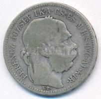 1893KB 1K Ag "Ferenc József" T:F patina Adamo K5