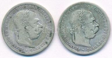 Ausztria 1893-1894. 1K Ag "Ferenc József" T:F Austria 1893. 1 Corona Ag "Franz Joseph" C:F Krause KM#2804