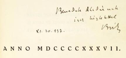 Bródy István: A női szépség albuma. DEDIKÁLT! Bp., 1937,Uj Magazin. Kiadói egészvászon kötés, sérült...