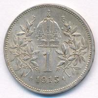 Ausztria 1915. 1K Ag "Ferenc József" T:AU patina Austria 1915. 1 Krone Ag "Franz Jose...