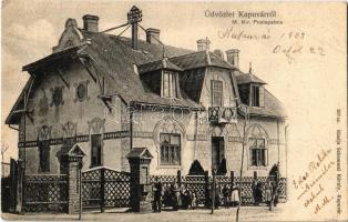 1903 Kapuvár, M. Kir. Postapalota. Kiadja Schemmel Károly (EB)