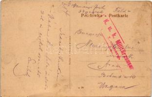 Brody, Rynek / square + "K.u.k. Militärzensur Lemberg" (EK)