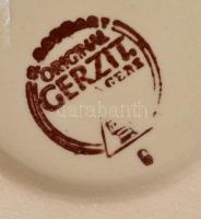 Gerzitl original söröskorsó, alpesi jelenetekkel díszítve, jelzéssel, hibátlan, m: 19 cm