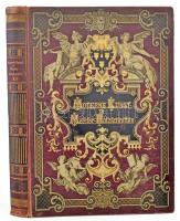 Moderne Kunst in Meister-Holzschnitten. Nach Gemalden und Sculpturen Berühmter Meister Der Gegenwart. XVII. Band. Berlin, é.n. [cca 1900], Rich. Bong. Kiadói festett egészvászon borító, egész- és kétoldalas illusztrációkkal, helyenként szakadt lapokkal. Rotációs fametszetek Német nyelvű könyv a modern művészetről a XIX. század végéről. / Book about the modern art in german language, with one and two full-pages illustrations, from the end of the 19th century. With some torn pages. 42 cm