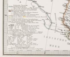 Ost-Europa (Magyaroszág, Erdély, Románia, Bulgária, Törökország szenezett rézmetszetű térképe Stiele...