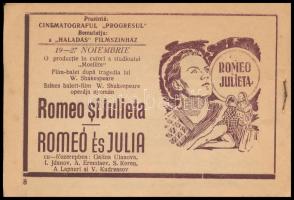 1955 A Magyar Aut. Tart. Állami Filmszínházak Vállalatának november 7-i műsora magyar és román nyelv...