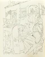 Szabó Lőrinc - Szalay Lajos: Tizenkét vers - Tizenkét rajz. Bp., 1943, Singer és Wolfner (Hungária-n...