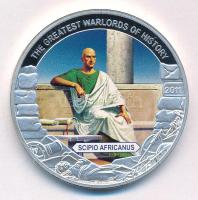 Libéria 2011. 5$ Cu "Nagy Hadvezérek - Scipio Africanis" multicolor festéssel, kapszulában T:PP Liberia 2011. 5 Dollars Cu "The Greatest Warlords of History - Scipio Africanis" with multicolor picture, in capsule C:PP