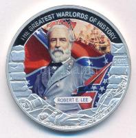 Libéria 2011. 5$ Cu "Nagy Hadvezérek - Robert E. Lee" multicolor festéssel, kapszulában T:PP Liberia 2011. 5 Dollars Cu "The Greatest Warlords of History - Robert E. Lee" with multicolor picture, in capsule C:PP