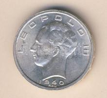 Belgium 1940. 50Fr Ag III.Lipót T:2 kis ph.