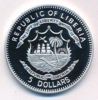 Libéria 2011. 5$ Cu "Nagy Hadvezérek - Jefferson Davis" multicolor festéssel, kapszulában ...