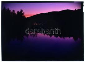 3 Db nagyméretű (18x13 cm) panoráma tájfotó negatív