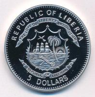 Libéria 2011. 5$ Cu "Nagy Hadvezérek - Erwin Rommel" multicolor festéssel, kapszulában T:P...