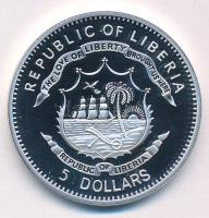 Libéria 2011. 5$ Cu "Nagy Hadvezérek - Helmuth von Moltke" multicolor festéssel, kapszuláb...