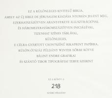 Biblia. Bálint Endre illusztrációival. Ford.: Dr. Gál Ferenc et al. Bp., 1991, Egyetemi Kiadó. Kiadó...