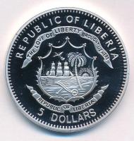 Libéria 2011. 5$ Cu "Nagy Hadvezérek - Bem József" multicolor festéssel, kapszulában T:PP ...